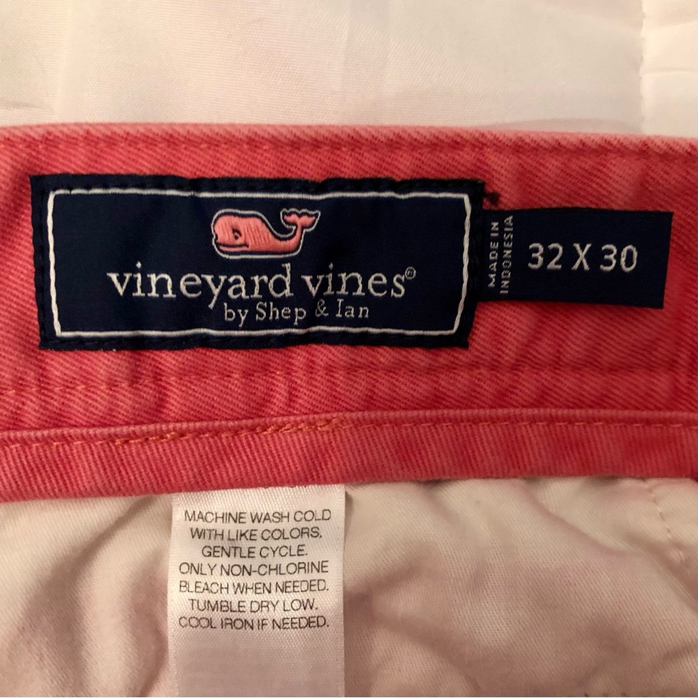 Vineyard Vines Mens Jetty Red Chinos, Size 32 X 30
